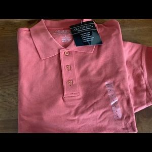 Brand new burnt orange polo shirt nice quality.